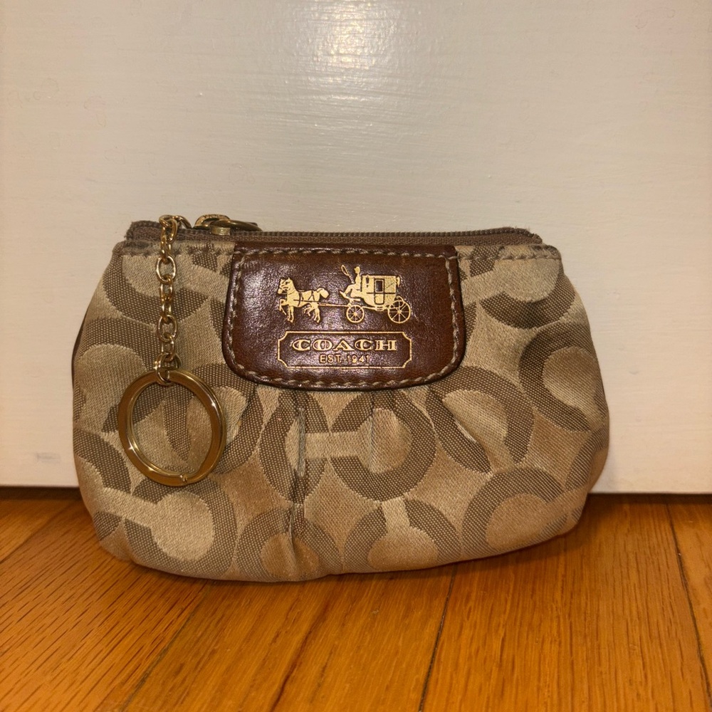 Coach zip pouch